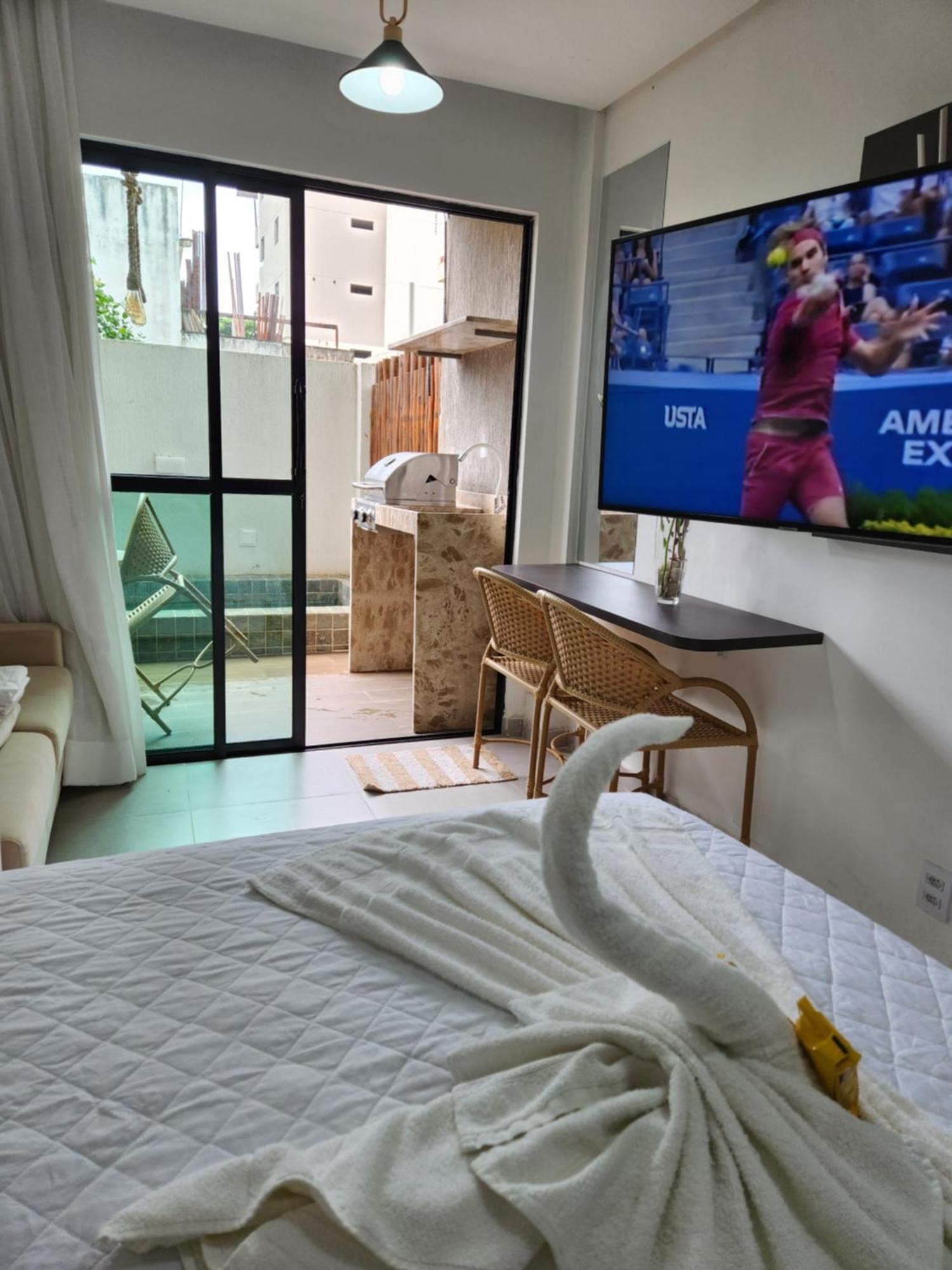 Flat Zero7 Villa Del Porto Com Piscina Privativa - ปอร์โต จิ กาลินญาส ภายนอก รูปภาพ