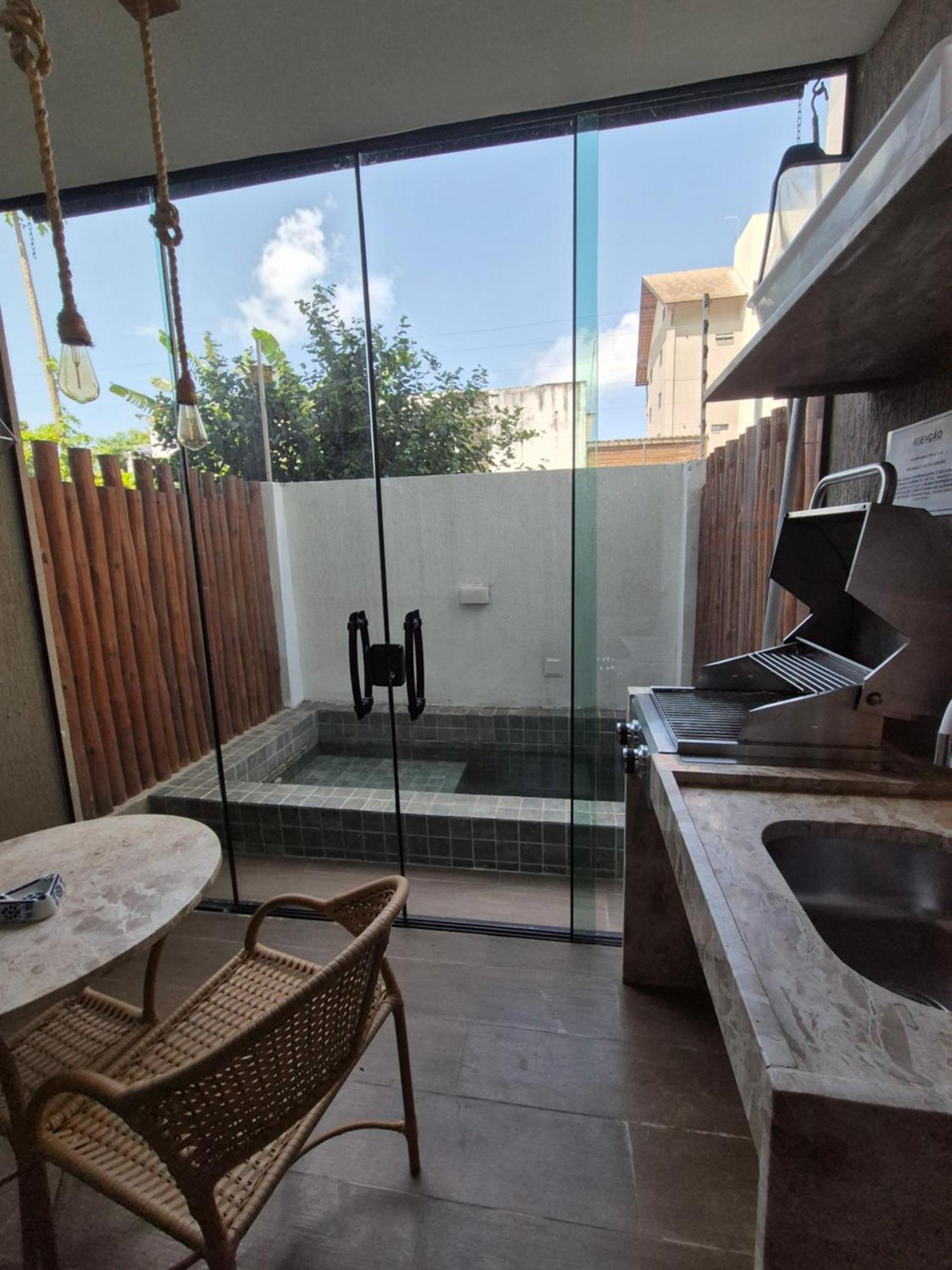 Flat Zero7 Villa Del Porto Com Piscina Privativa - ปอร์โต จิ กาลินญาส ภายนอก รูปภาพ